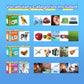 Alsolife 301 Thick Flash Cards For Toddlers, 4-Level Language Builder Real Life Photos Flashcards For Speech Therapy And Prescho
