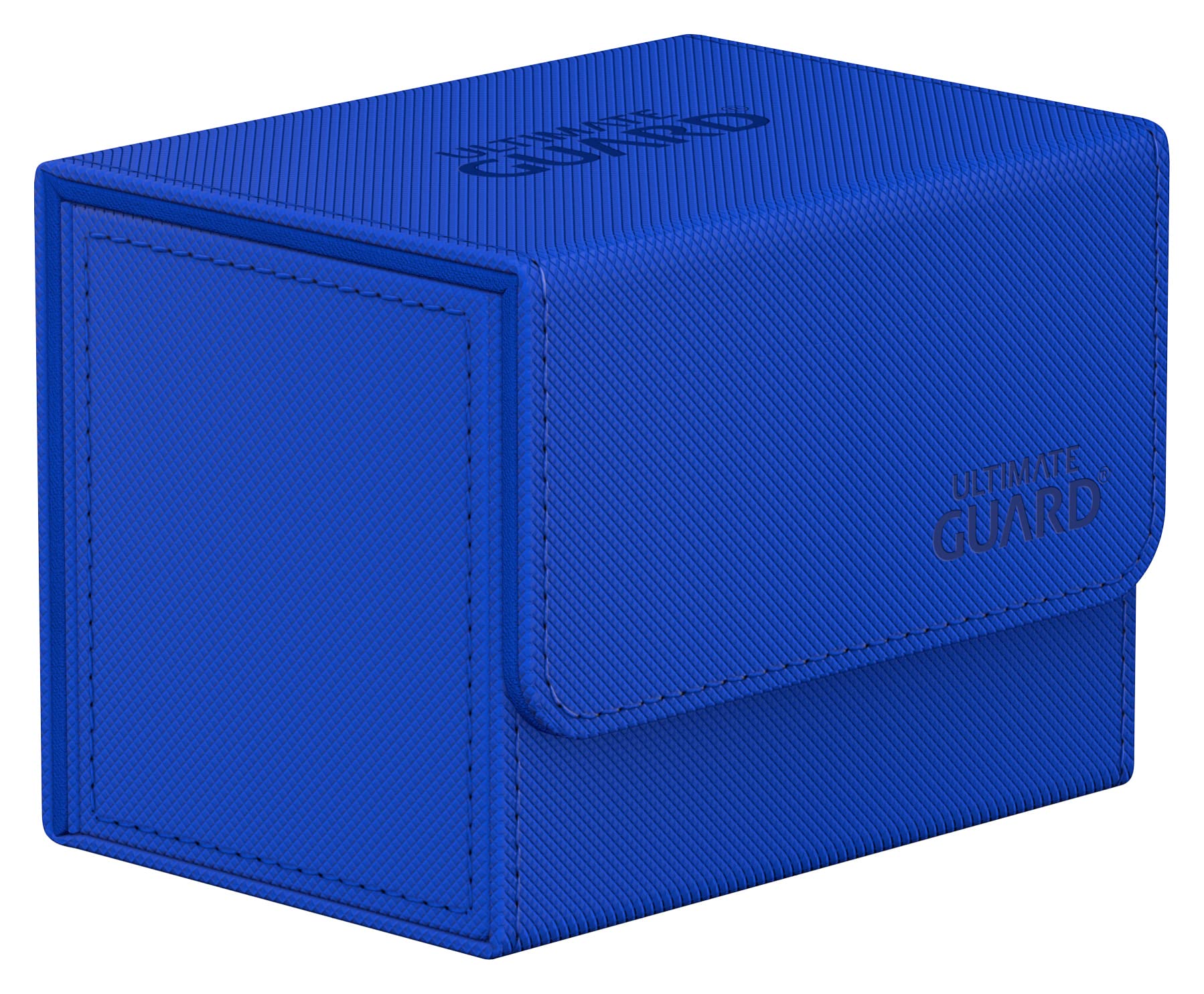 Ultimate Guard Sidewinder 80+  Deck Box for 80 Double-Sleeved TCG Cards  Blue  Magnetic Closure & Microfiber Inner Lining for SeStorage