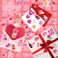 UPINS 48 Sheets Valentine Heart Stickers, Colorful Heart Stickers Kids Valentine Stickers for Labels Scrapbook Love Wedding Part