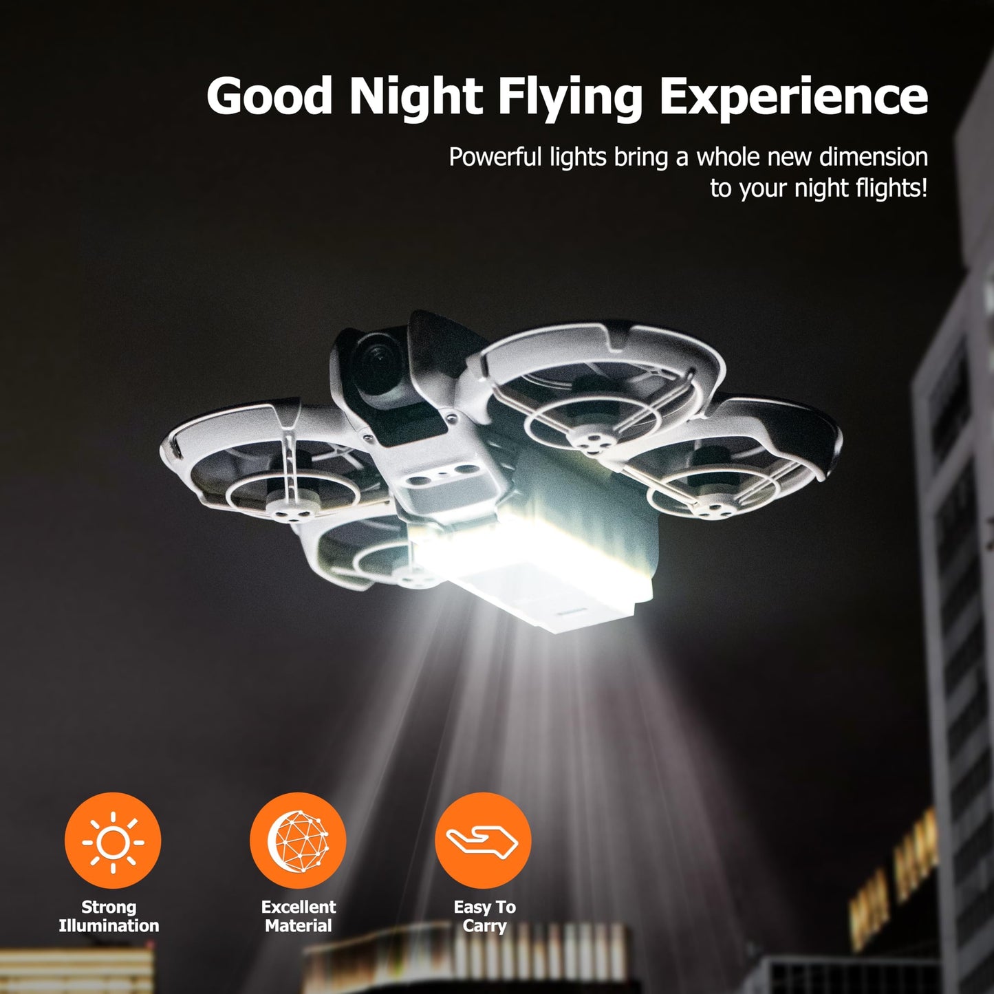 Ydw Neo Night Light Landing Gear - Battery Protector For Dji Neo Accessories Led Light Landing Legs Battery Protectors 2 In 1 Ki