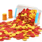 Tommyhome Plastic Two-Color Counter,Red/Yellow Two Side 1000 Pcs,Counting Manipulatvies, Math Counters For Kids, Counting Chips