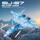 Reobrix SU-57 Fighter Jet Building Set, Large 33030 Model Kit, 1,456 PCS Plastic Military Airplane for Adults and Kids 14+