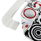 Reversible Car Activity Center Toy For Baby In Black, White And Red, Easy To Attach, With Baby Safe Mirror