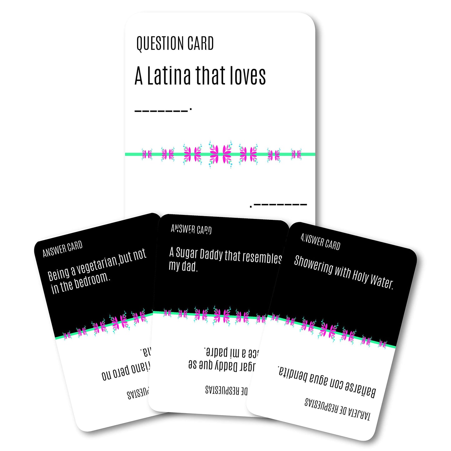 FITZ Dios Mio! Party Game Sucias Expansion - Bilingual Comedy Card Game, 0.6x3.2x4.8 inches, Multicolor, Ages 17+, 4