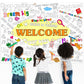 Naozinebi Welcome Coloring Poster For Kids Giant Coloring Poster Large Positive Affirmation Inspirational Coloring Tablecloth Ju
