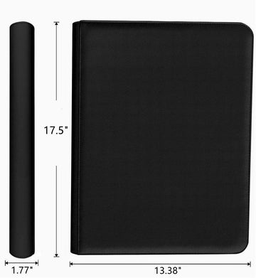 16 Pocket Card Binder, Ringless Zip Trading Card Binder, 1000+ Double Sided Pocket Pu Collection Binder, Collector Album, Card F