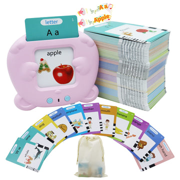 Mayaphilos 510 Words Alphabet Talking Flash Cards For 3-8 Years Toddlers, Educational Learning Interactive Toy For Boys Girls Ki