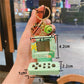 Retro Classic Game Console Pendant Keychain Playable Electronic Miniature Handheld Mini Games Machine With Keychain Ring Gift (Y