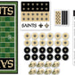 MasterPieces Family Game - NFL New Orleans Saints Checkers - Officially Licensed Board Game for Kids & Adults , 13 x 21