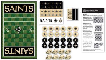 MasterPieces Family Game - NFL New Orleans Saints Checkers - Officially Licensed Board Game for Kids & Adults , 13 x 21