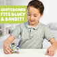 Bluey - Skateboarding 2.5'' & Dad 3.27'' Figures - 2 Pack, Multicolor (13042)