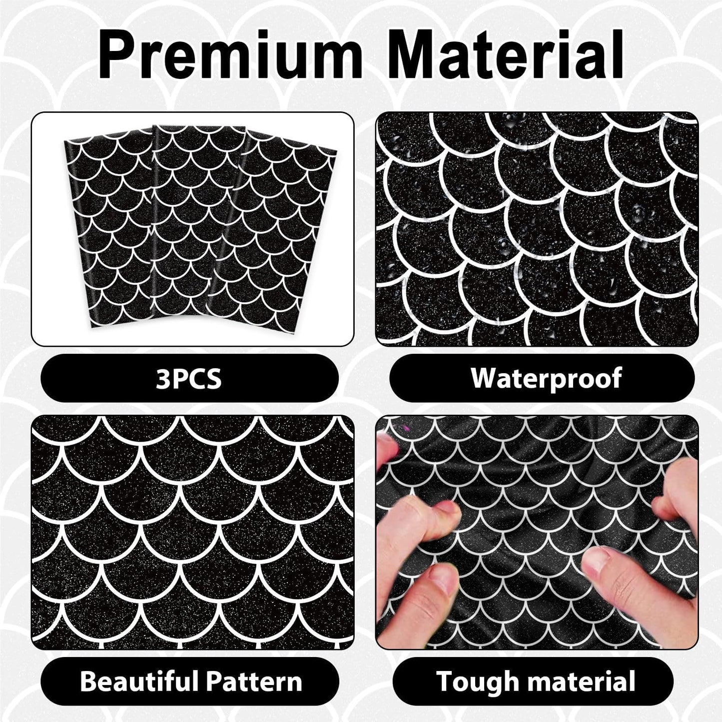 3 Pack Dragon Birthday Party Decoration Supplies Black Dragon Birthday Party Tablecloth Plastic Waterproof Dragon Table Cover Fo