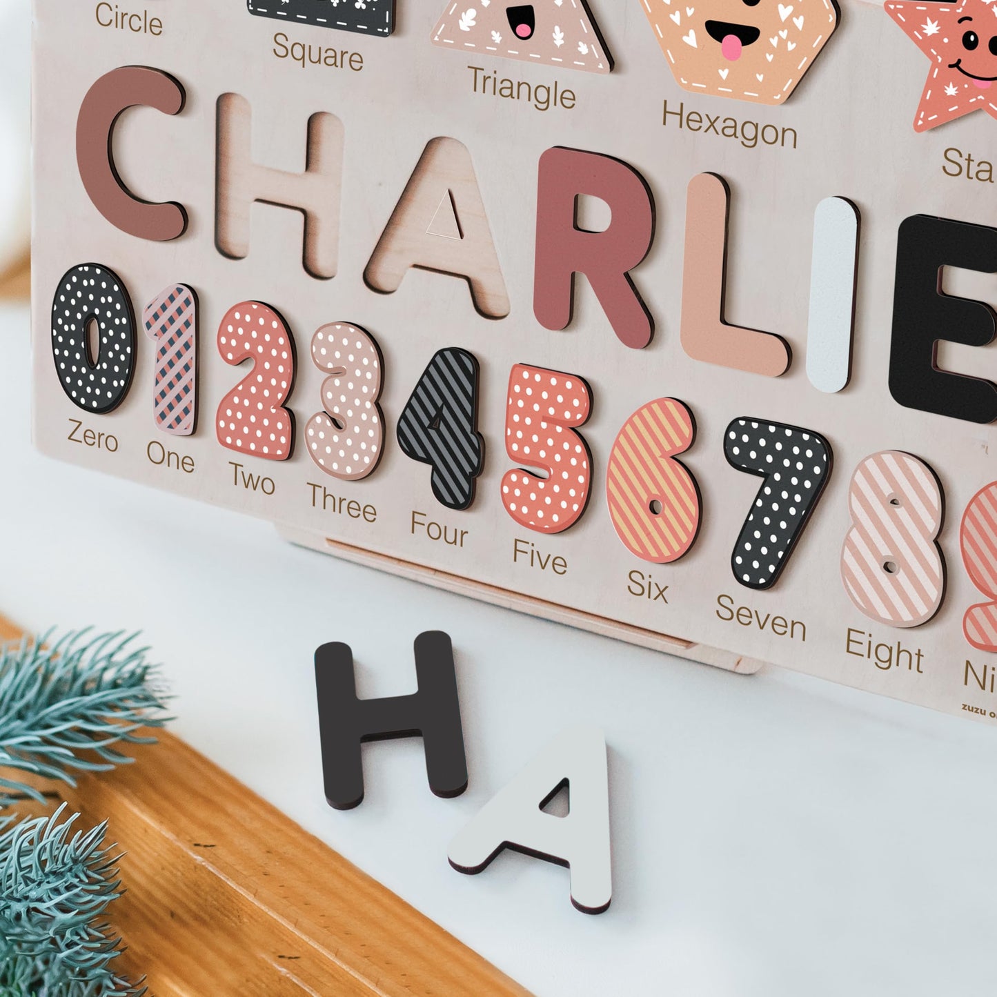Custom Wooden Name Puzzle  Toddler Toys  Baby Girl Gifts  Gift for Kids  1st Birthday Gift  Unique New Baby Gifts  Wooden Puzzle
