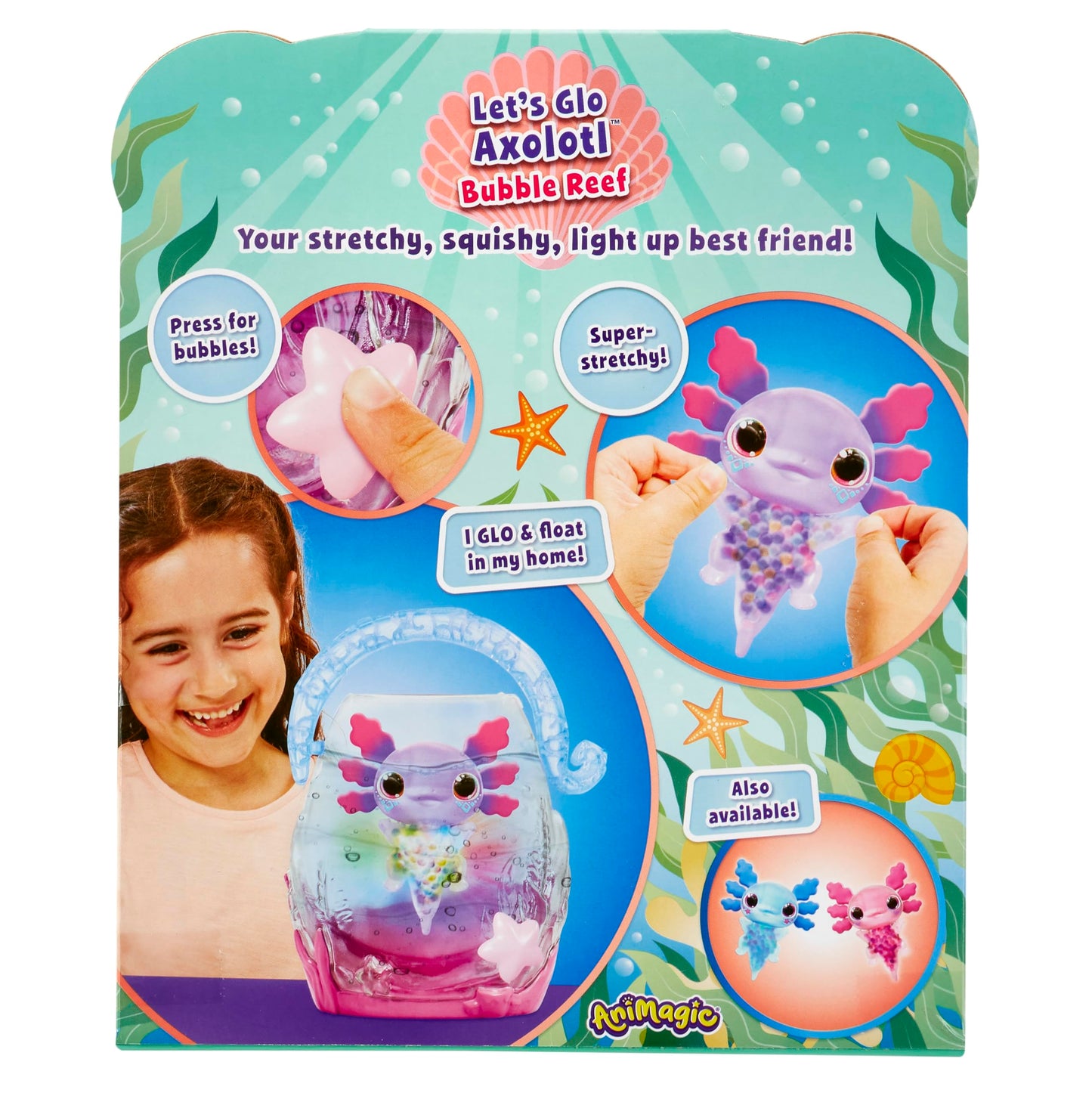 Goliath Animagic Let'S Glo Axolotl Bubble Reef