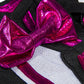 Metallic Hot Pink & Black Cheerleader Outfit Fits Most 8'-10' Stuffed Animals