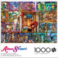 Buffalo Games 1000 Piece Jigsaw Puzzle - The Grand Fiction Library - Large Multicolor Cardboard - Model 12752