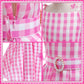 Golray 7Pcs Girls Plaid Costume Dress Sweet Slip Dress With Accessories Movie Outfit Birthday Halloween Costume Girl Dress Up Clothes For Play