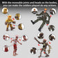 Qutumill Army Men Action Figures Playset  30 PCS Soldiers Zombies Monsters Action Figures with  Gear Equipment Accessories - 4 Inches Military Action Figures Toy for Boys Ages 6-12 Years Old