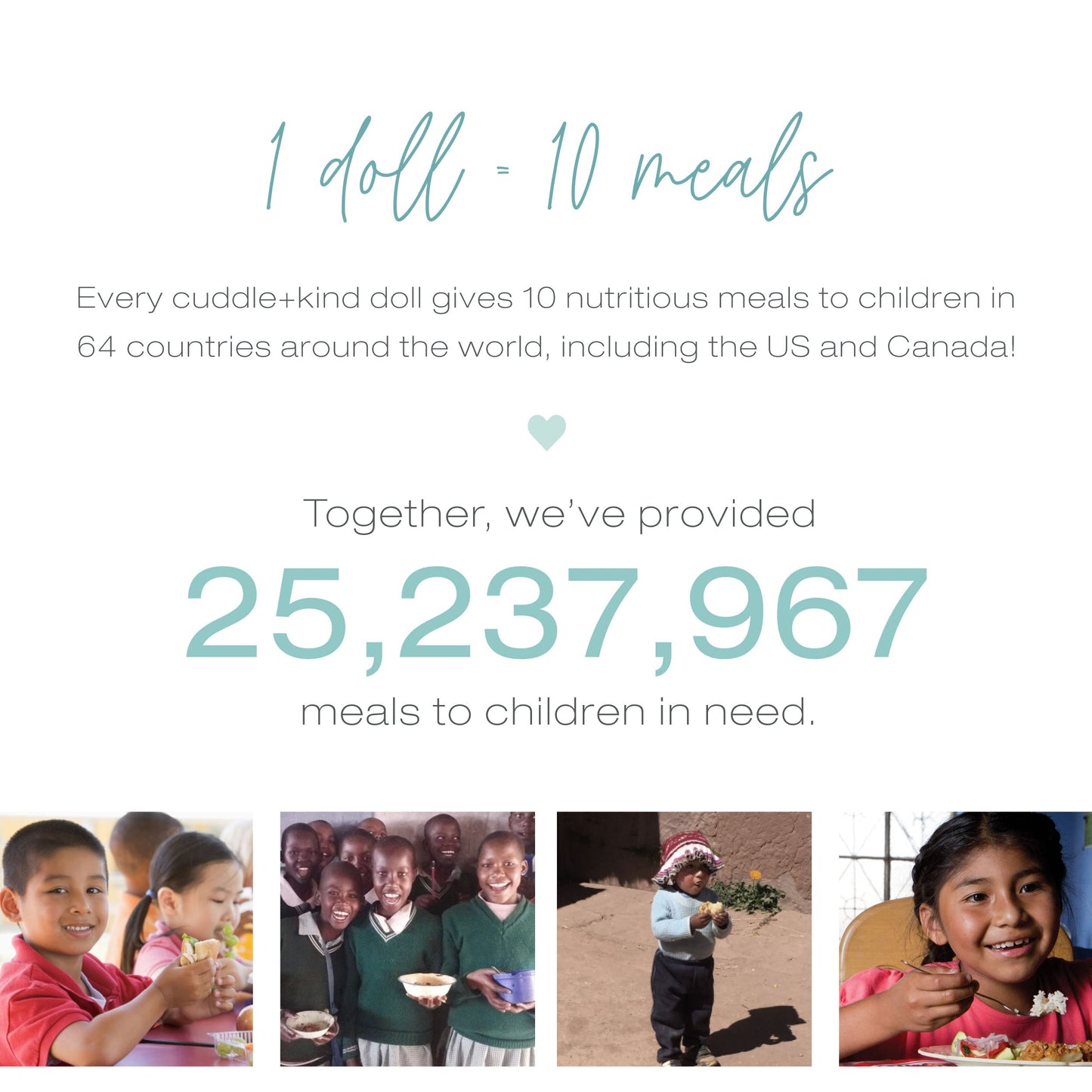 Cuddle + Kind Oliver The Bear Regular 20'' Hand-Knit Doll - 1 Doll = 10 Meals, Fair Trade, Heirloom Quality, Handcrafted In Peru