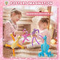 Dinosaur Led Pop Tubes,Valentines Day Gifts For Kids,4 Pack Dinosaur Fidget Toys,Sensory Toys Gifts For Boys Girls,Dinosaur Vale