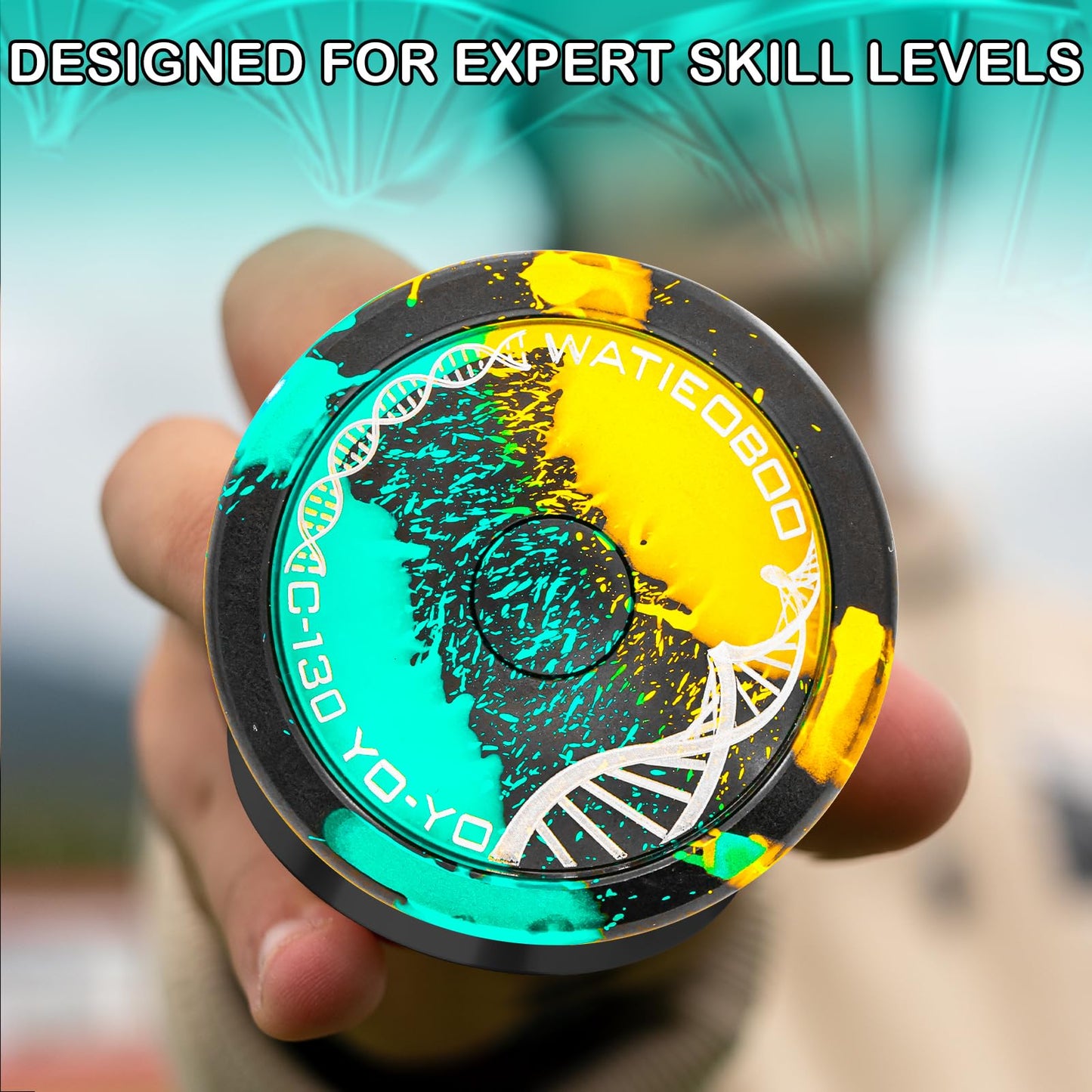 Watieoboo Yoyo Responsive Yoyo Professional,C130 Fingerspin Yo Yo For Kids Adults Beginner Metal Unresponsive Yoyos For Adults A