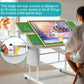 Jigsaw Puzzle Table 1500Pcs,Puzzle Table With Legs And Storage Pocket,5 Adjustable Up Level Puzzle Tables For Adults With Drawer