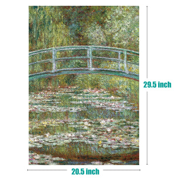 Antelope - 1000 Piece Puzzle For Adults, Bridge Over A Pond Of Water Lilies, By Claude Monet, 1899 - Officially Licensed, Jigsaw Puzzles 1000 Pieces, High Resolution, Matte Finish, No Dust