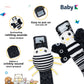 Baby K Baby Rattle Socks & Wrist Toys (Set E) - Newborn Toys For Baby Boy Or Girl - Brain Development Infant Toys - Hand And Foot Rattles Suitable For 0-6, 6-12 Months Babies - Newborn Baby Gifts