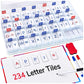 Classroom Magnetic Letter Tiles For Phonics And Spelling-Joycat 234 Foam Alphabet Tiles Magnetic Letters With Double-Side Magnet Board And Compartment Storage Case
