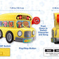 Cocomelon Musical Bus for Kids - Yellow School Bus with Built-in Cocomelon Songs and Sound Effects Fun Musical Cocomelon Toy for
