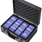 D Dacckit Toploader Storage Box With Card Dividers For 3'' X 4'' 35Pt Rigid Card Holders For Trading Cards & Sports Cards Compat