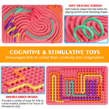 Sensory Fidget Toys For Kids Toddler Boy,Sensory Activity Board For Stress Anxiety Autistic Adhd, Calm Down Travel Airplane Esse