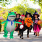 Stegosaurus Inflatable Frog Costume For Kids Halloween Cute Animal Costumes Funny Blow Up Suit For Boys Girls Cosplay Party