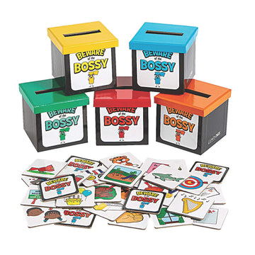 Fun Express Bossy R Sorting Boxes - 55 Pieces - Educational And Learning Activities For Kids