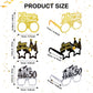 Threan 36 Pcs 40Th 50Th 60Th Birthday Party Paper Eyeglasses Decoration, Birthday Eyeglasses Photo Props Decor For Men Women(50Th)
