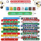 Fnayol 48Pcs Christmas Party Favors Slap Bracelets Rubber Wristbands for Kids Girls Boys