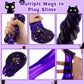 300Ml Black Cat Slime With Clay, Dark Purple Clear Slime Kit For Girls Ages 8-12 With 9 Packs Slime Add-Ins, Slime For Kids Party Favors, Non Stick Slime Toys Birthday Halloween Christmas Easter Gifts