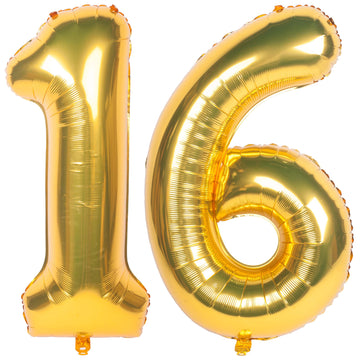 40 Inch Gold Number Balloons Helium Foil Mylar Balloon Birthday Party Banquet Decoration 16