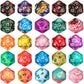 100 Pieces Polyhedral Dice Set with Black Pouch Polyhedral Dice Compatible with RPG MTG Table Games Multi Colored Assortment (20
