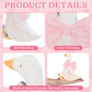 Lineshading 3 Pcs Silly Goose Birthday Party Decoration Pink Bow Wooden Silly Goose Baby Shower Decor Funny Table Centerpiece Gi
