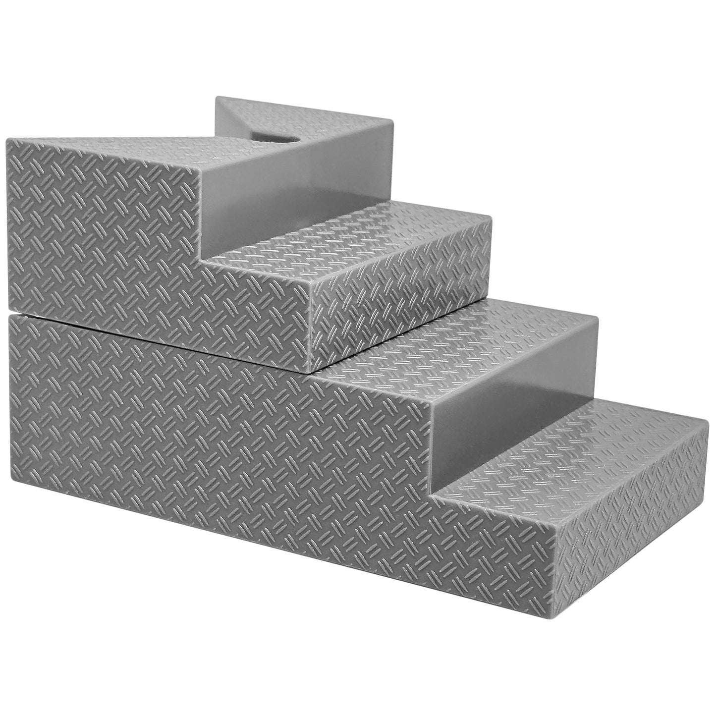 Set Of 4 Deluxe Gray Breakable Ring Stairs For Wrestling Action Figure Rings