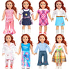 American 18-Inch Doll Clothes, 8 Sets Doll Clothing And Accessories For 18 Inch Doll, Baby Doll Dress Up Toys For Girls Kids
