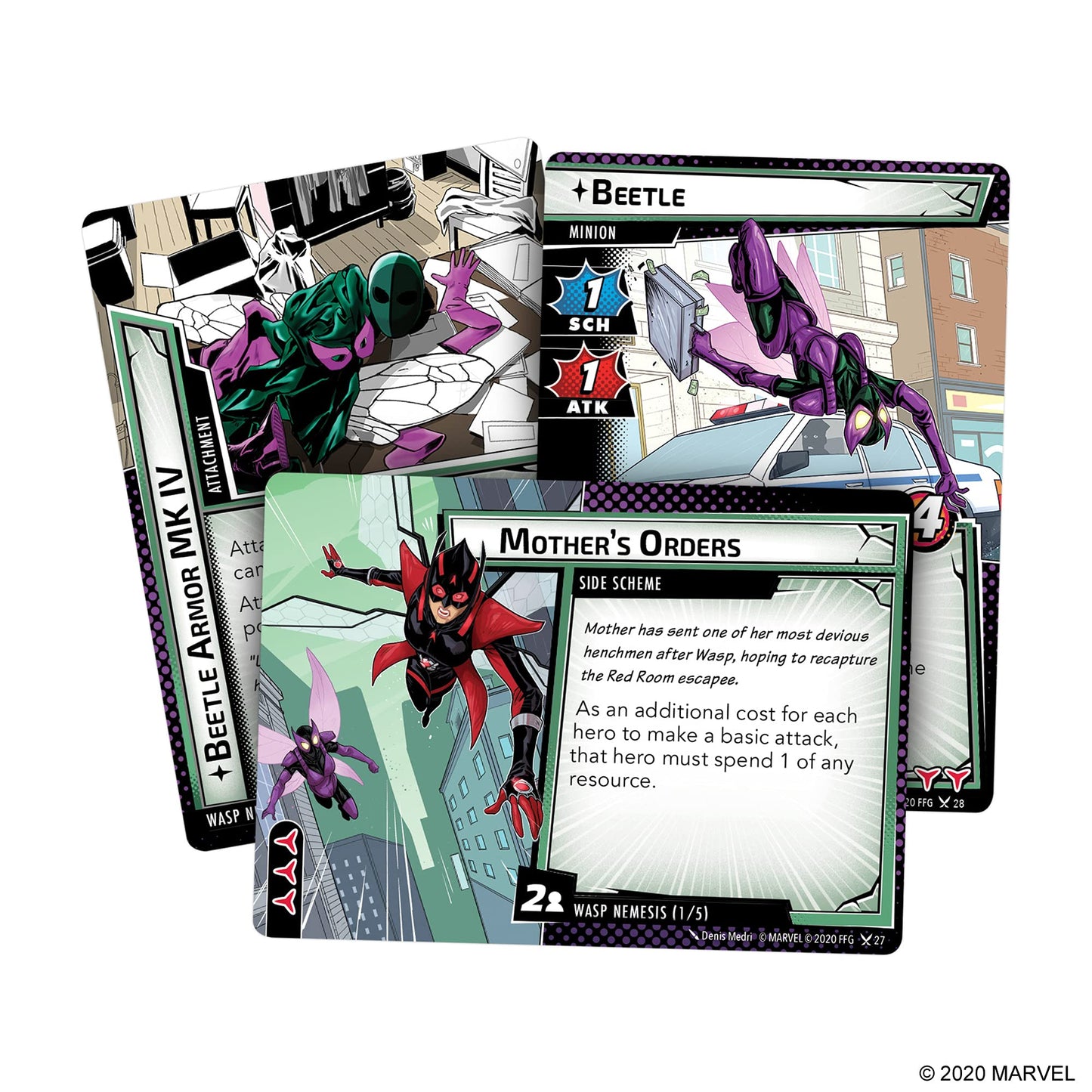 Marvel Champions The Card Game Wasp Hero Pack - Superhero Strategy Game, Cooperative Game For Kids And Adults, Ages 14+, 1-4 Pla
