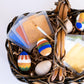 Natural Earth Paint Wooden Egg Kit - 6 Non-Toxic, Eco-Friendly Paints & Bamboo Brush - Easter Egg Decorating & Craft Set - Compo