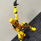 Altuco Assembled T13 Action Figure With Multiple Accessories, Gold 3D Printed Multi-Jointed Titan 13 Figure,Dummy 13 Desktop Dec