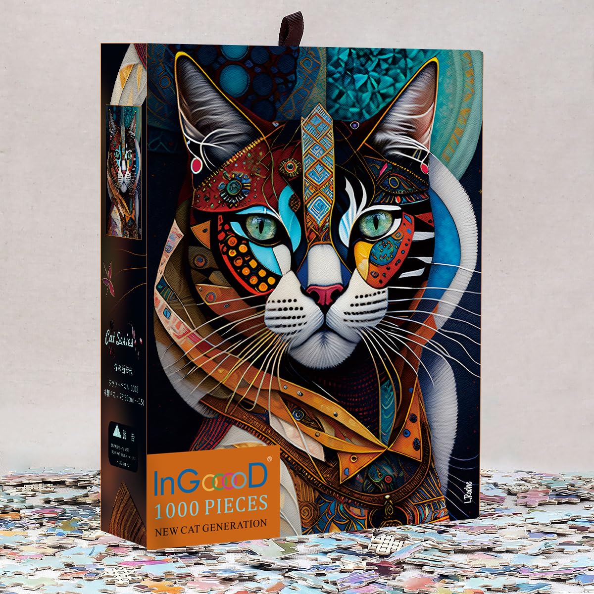 Ingooood Jigsaw Puzzle 1000 Pieces-Sneak Peek Series - New CAT Generation - Entertainment Toys for mature-themed Special Graduation or Birthday Gift Home Decor