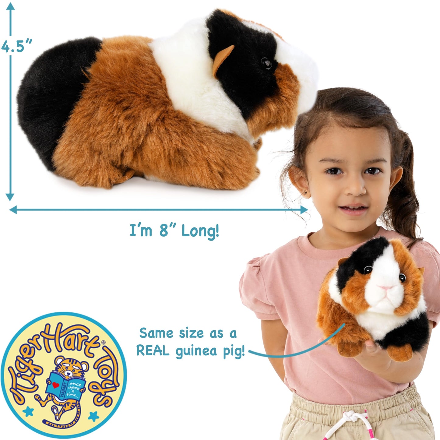 Tigerhart Gianni The Guinea Pig - 9 Inch Stuffed Animal Plush