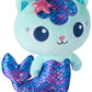 Gabby's Dollhouse  Fin-Tastic Mercat  enhanced Plush Toy  10-Inch Tall Stuffed Animal with Moving Mermaid Tail  Kids Toys for Girls & Boys Ages 3+
