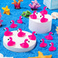 LHSYFBZ 200Pcs Mini Resin Flamingo, Tiny Rose Red Flamingo Ducks, Cute Flamingo Figurines for Cake Topper Garden Dollhouse Lands