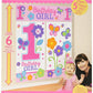 Wall Decorating Kit | 1st Birthday | Girl | Flowers and Butterflies Collection